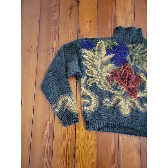 Linda Allard Ellen Tracy Womens L Vintage Mohair Blend Mock Neck Sweater  90s - Picture 10 of 10